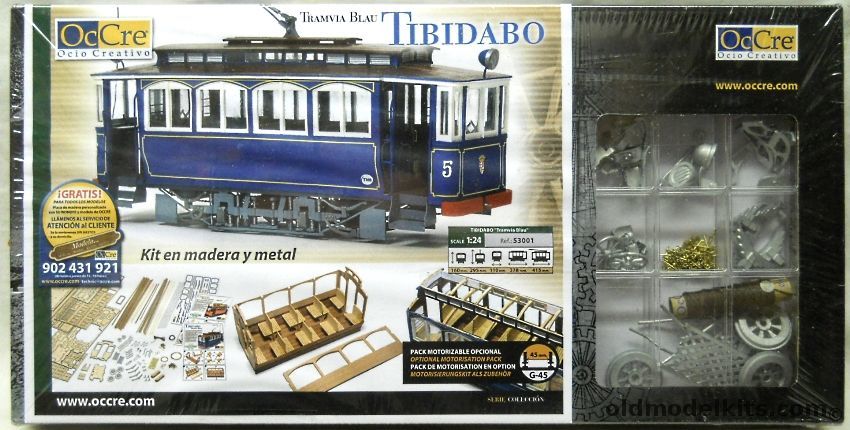 Ocio Creativo 1/24 Barcelona Metropolitan Transport Tram Street Car 1904 Tibidabo - (OcCre), 53001 plastic model kit